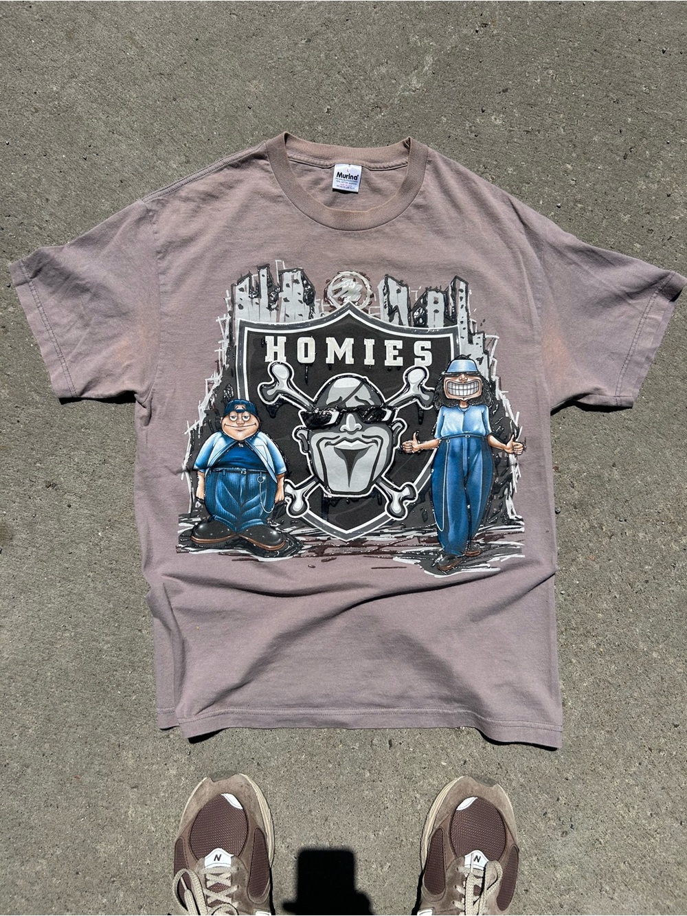 2002 Homies Raiders West Coast Chicano Tee Shirt